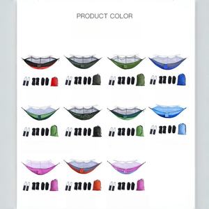 Hamac en nylon <span class=keywords><strong>parachute</strong></span> résistant aux déchirures avec moustiquaire, logo personnalisé, pour la randonnée en plein air - Product Image 6