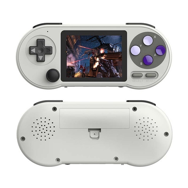 SF2000 Handheld Game Console With Gampad 2 Players 3 Inch IPS Handheld Game Console Portable Retro Gaming Player for SFC/GBA