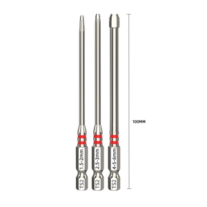 Embouts hexagonaux magnétiques à impact, embouts hexagonaux droits en forme de tour, embouts de tournevis de 65/100 mm de longueur H1.5-H6, directement de l'usine - Product Image 4