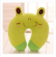 Vente en gros de coussins en forme de U mignons de style coréen, coussins de soutien pour le cou en peluche panda pour le bureau