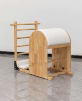 Machine d'entraînement Pilates haut de gamme en bois de chêne de couleur personnalisée, Reformer Pilates réglable avec Ladder Barrel, pour studio et usage domestique