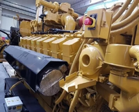 Groupe électrogène diesel magnétique économique 2000kVA 3500kVA CAT 3512 3512B 3516 Châssis ouvert Silencieux Démarrage automatique Télécommande 1800 tr/min Haute performance