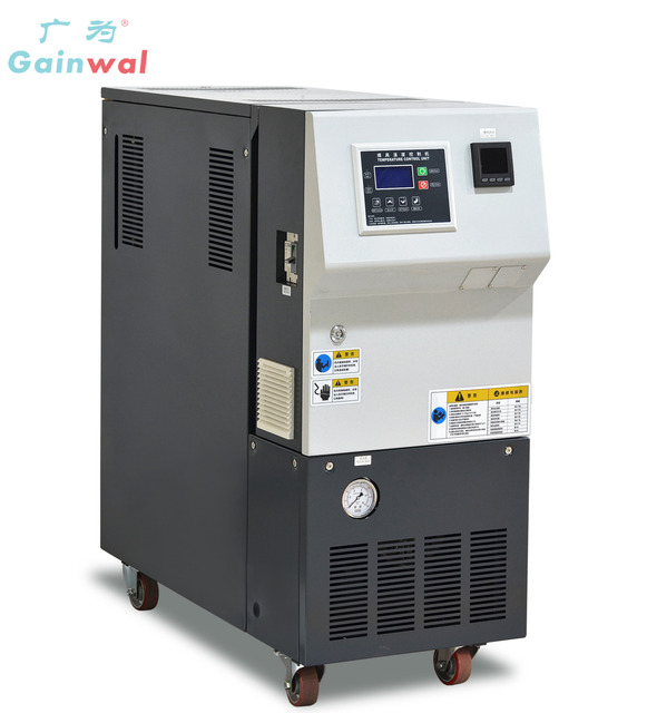 Gainwal 12KW Oil Type High Temp Mold Temperature Controller High Efficient Plate Heat Exchange Accurate PID1C Control