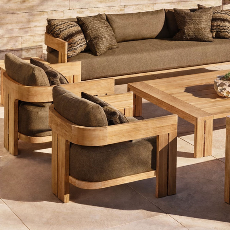 Outdoor Furniture Set Luxury Teak Garden