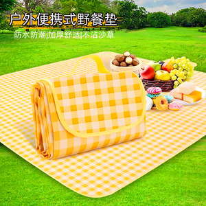 Picnic Mat Non Woven Fabric Waterproof Foldable Outdoor Camping Blanket For 4-6 People Spring Outing Grass Use - Product Image 2