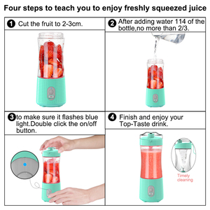 Outdoor Travel Portable Blender Electric <b>Juice</b> Cup BPA Free Mixing Blender USB Powered Smoothie Baby Food Blender <b>Machine</b> - Product Image 3