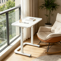 Bureau d'étude portable et durable en bois pour enfants - Bureau d'écriture multifonctionnel à placer près du canapé, assemblé et pliable