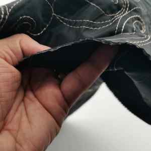 <span class=keywords><strong>Tissu</strong></span> <span class=keywords><strong>matelassé</strong></span> <span class=keywords><strong>double</strong></span> <span class=keywords><strong>face</strong></span> MQ Shaoxing Moquan en taffetas 190T 100% polyester sur fil jaune clair <span class=keywords><strong>pour</strong></span> sacs et vestes - Product Image 6