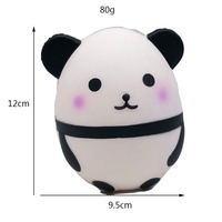 Offre Spéciale Squishies Panda Kawaii en Mousse PU Écologique Unisexe à Remontée Lente Anti-Stress Jouets à Presser Matériau PU Panda Egg