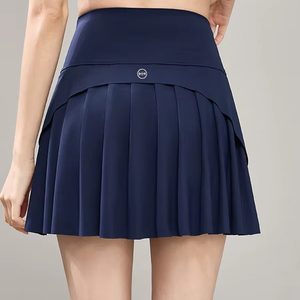Pantalon de fitness anti-dérapant grande taille pour femmes taille haute jupe de tennis A-Half Hip-Lift respirant course à pied Shorts d'entraînement personnalisés - Product Image 1