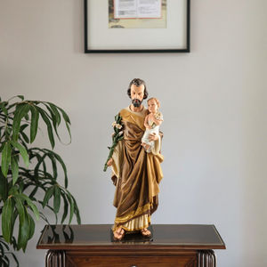 Stock Statues Religieuses Catholiques Résine Porcelaine Notre <span class=keywords><strong>Père</strong></span> Chrétien <span class=keywords><strong>Saint</strong></span> Joseph Jésus Statue Artisanat Religieux - Product Image 4