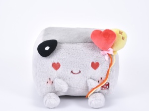 ตุ๊กตาเต้าหู้ขนาด 20 ซม. พร้อมลูกบาศก์รูปหัวใจ ของเล่นนุ่มพิเศษ ใยฝ้าย PP บรรเทาความเครียด ของขวัญสำหรับผู้ใหญ่ เสริมโชคลาภ - Product Image 2