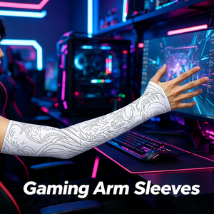 OEM <b>Compression</b> Esports Gamer Sleeve Customizable Gaming Arm Sleeves with Thumb Holes - Product Image 3