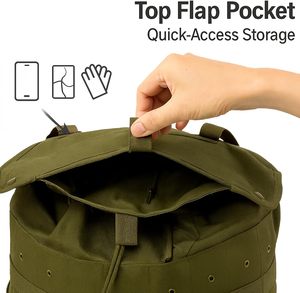 Zaino Tattico Alice Pack Medio da 3 Giorni, Zaino di Soccorso ALICE da 50L Nero con Telaio LC-1 Field Pack - Product Image 4