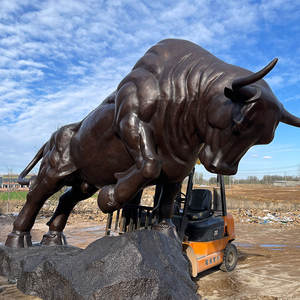 Scultura del toro di combattimento del bronzo del metallo fuso di alta qualità per le vendite - Product Image 4
