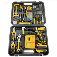 Perceuse à percussion sans fil OEM, ensemble de perceuses électriques portables multifonctions, kit d'outils de tournevis électrique avec 118/60 accessoires