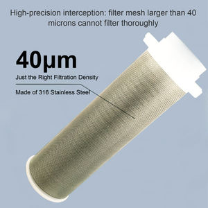 Wiederverwendbarer Edelstahl Rückspülfilter für Hauswasserleitungen 1/<span class=keywords><strong>2</strong></span>" 3/4" 1" mit Sediment Vorfilter - Product Image 4