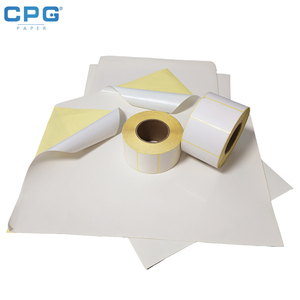 สติกเกอร์กระดาษขาวกึ่งเงาขนาด US Letter 8.5x11 นิ้ว แบบมีกาวในตัว พร้อมแผ่นรองสีเหลืองสำหรับลอกออก สามารถพิมพ์ได้ - Product Image 1