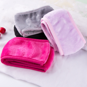 Phụ Nữ Cô Gái Đen/Xám/Đỏ/Hồng Dễ Thương Hairband Bọc Phụ Kiện Nhung Headband Make Up Flannel Trang Điểm Headband Thâm Quyến - Product Image 3