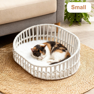 El Yapımı Dokuma Pamuk İplikten Köpek ve Kedi Yatağı Sağlam Kış Tasarımı Nefes Alabilen Rahat Polycotton Dört Mevsim Kullanım - Product Image 1