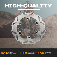 Disque de frein arrière personnalisé 218,5 mm en acier inoxydable pour moto KTM 250 EXC Racing Six Days 2009-2015