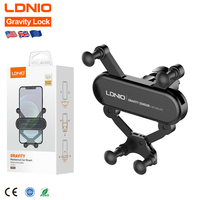 Support de téléphone de voiture universel LDNIO MG03, design invisible en forme de bande, support de fixation par gravité pour grille d'aération de voiture, support GPS pour mobile