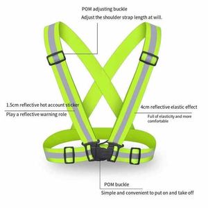 Promotion : Harnais de sécurité réfléchissant personnalisé, ceinture réglable, vêtements de travail haute visibilité, accessoire de vêtement réfléchissant pour le travail de nuit - Product Image 4