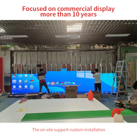 Écran LED à installation murale fixe, intérieur/extérieur, P1.25 P1.53 P1.86 P2 P2.5 P3 P4, mur vidéo LED 4K HD 7680Hz