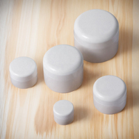 Double paroi 100ml 200ml 8oz 4oz Pp Plastic Dome Lid Jars Cosmetic Polypropylene Jar Face Body Butter Scrub Jars
