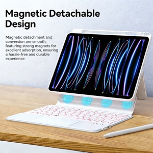 Étui pour clavier détachable pour iPad 10/11 A16, support magnétique multi-angles, anti-rayures, protection contre les chutes, housse de protection avec fente - Product Image 2