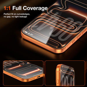 KUZOOM 2 ชิ้น/กล่อง ติดตั้งง่าย ป้องกันฝุ่น หน้าจอสัมผัสไว ความคมชัดระดับ HD สำหรับ <span class=keywords><strong>iPhone</strong></span> 16 Pro 17 17 Pro - Product Image 4