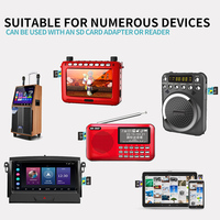 Prix d'usine, 100% original, pleine capacité, carte TF AS U3 128 Go 256 Go 512 Go, carte mémoire vidéo musicale mini pour caméra embarquée