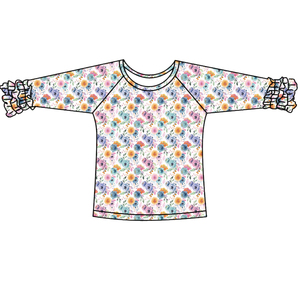 Qingli Chemises Et Hauts Pour <span class=keywords><strong>Bebe</strong></span> ODM Filles Nouveau-Né À Manches Longues Avec Volant En Gros Style Décontracté Bébé Tops - Product Image 6