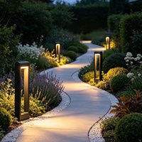 Lampe de jardin pour cour, étanche IP54, LED, à brancher, pour villas et jardins - Éclairage d'ambiance
