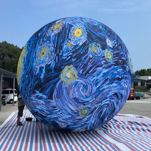 Luna Llena flotante impermeable gigante Pvc planeta globo Led Luna centro comercial publicidad inflables motivo Decoración - Product Image 1