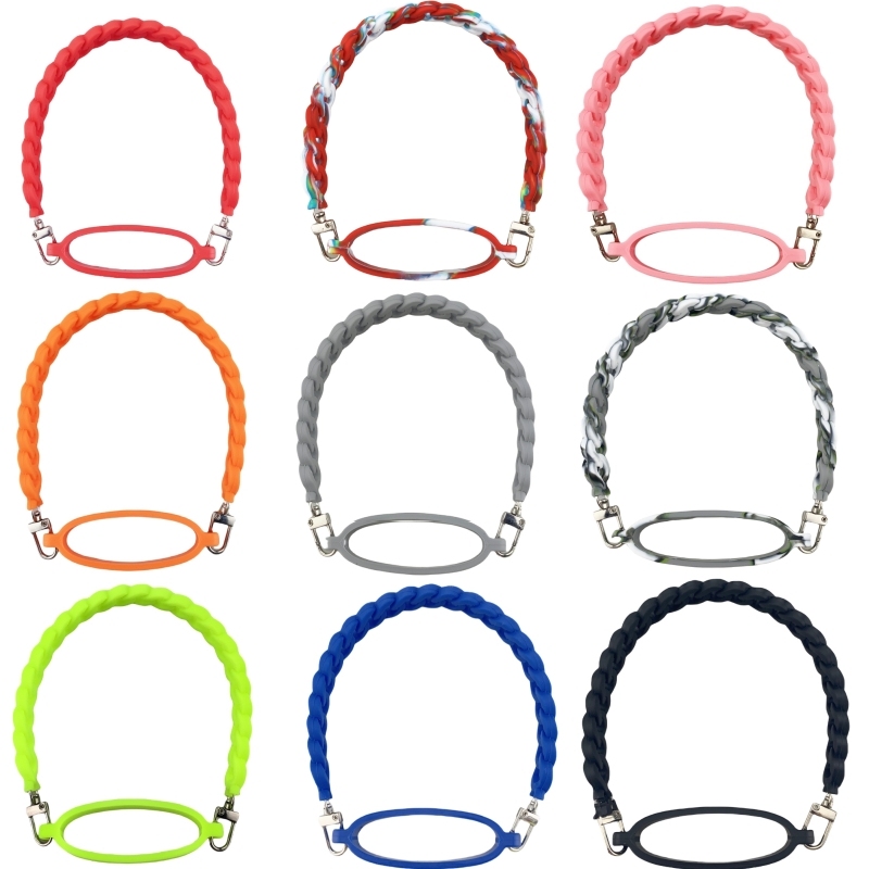 Reusable Portable Soft Silicone Cup Water Bottle Holder Handle Sling Lanyard Carrier Elastic Colored Strap Cup Accessories Image 5
