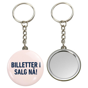 Tùy chỉnh kích thước gương Keychain kim loại huy hiệu nút vật liệu tinplate Keychain - Product Image 4