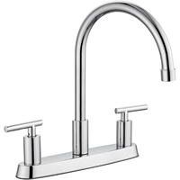 Robinet d'évier de cuisine Offre Spéciale à arc élevé Robinet de cuisine 8 pouces Centerset 3 trous avec pulvérisateur latéral