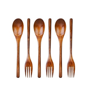 Ensemble d'ustensiles en bois de luxe écologiques pour la maison et la cuisine, cuillères et ustensiles durables antiadhésifs - Product Image 1
