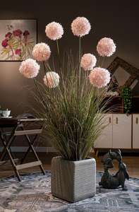 Plantas Artificiales de Seda, 8 Cabezas, Diente de León, Bonsái Gigante, Cultivo en Maceta, Setaria Viridis, Cebada, <span class=keywords><strong>Hortensia</strong></span> - Product Image 6