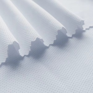 Kain Rajut <span class=keywords><strong>Jersey</strong></span> Mesh Bird Eye Polyester 100% Berkualitas Tinggi, Bernapas, Ringan, Cepat Kering, dan Menyerap Keringat untuk Pakaian Olahraga - Product Image 1