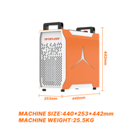 Machine de nettoyage laser pulsé portable 300W fiable à source laser JPT, refroidie par air, pour le décapage de la rouille et l'entretien des moules et outils