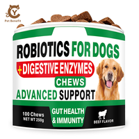 OEM/ODM Supplément à mâcher pour la santé digestive des animaux de compagnie : Probiotiques, Prébiotiques, Enzymes digestives, Absorption rapide, Aide à soulager la diarrhée et les gaz