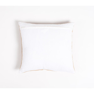 HMS 16 \ "copricuscino decorativo in juta Beige e bianco con ricami eleganti ed eleganti - Product Image 3