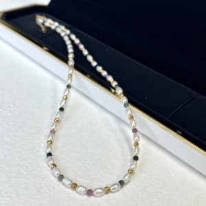 Gargantilla personalizable de lujo, collar de perlas de agua dulce de Plata de Ley 925, collares de perlas de alta calidad con piedras preciosas de colores - Product Image 4