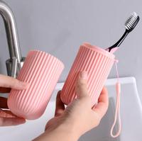 Étui de rangement portable pour brosse à dents dentifrice de voyage bon marché étui pour distributeur de brosse à dents conteneur de brosse à dents en plastique anti-poussière