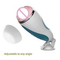 Masturbateur masculin en TPE pour adultes, gobelet inversé en forme d'avion, libération agréable avec effets sonores vibrants et mains libres