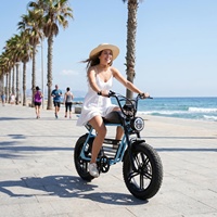 Bicicleta Eléctrica Versátil con Llantas Anchas para Recorridos Cortos y Actividades Casuales al Aire Libre