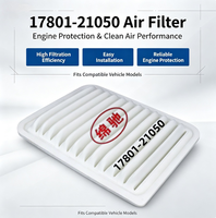 Filtre à air moteur haute performance en gros pour usine, référence OE 17801-21050, pour pièces de moteur