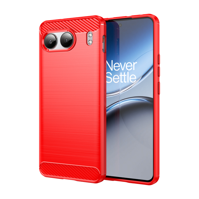 Carbon Fiber Pattern Stylish Brushed Matte TPU Rugged Bumper Case for Oneplus Nord 4 Cover